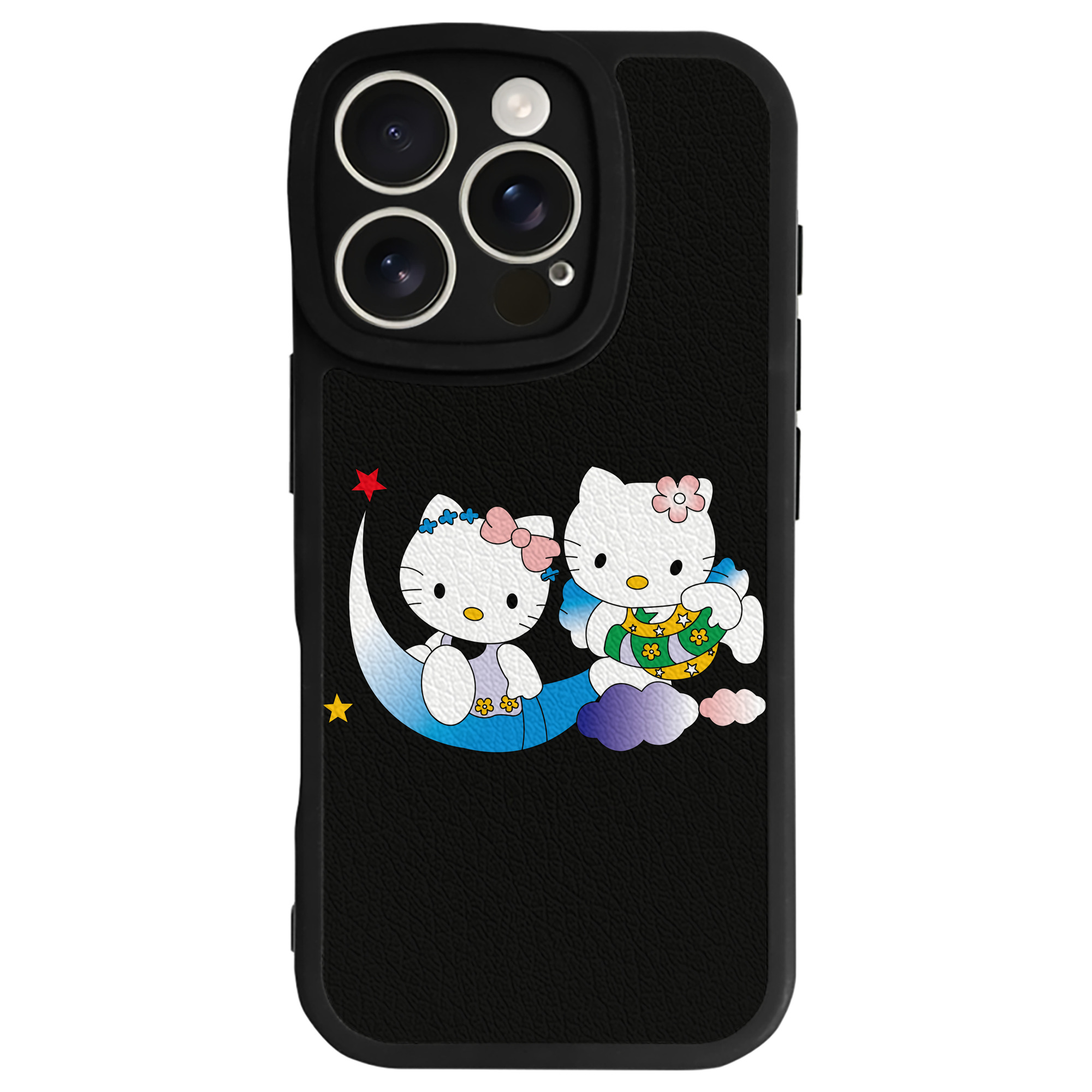 （画像用） Hello Kitty ハローキティ 【iPhone 16シリーズ対応】シリコンスマホケース（レザー調） 材質：シリコン